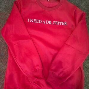 Red Dr. Pepper Men's Sweater